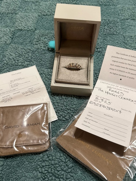 David Yurman Jewelry - David Yurman Helena Ring Size 7 Silver  - Two-Tone Designer Ring